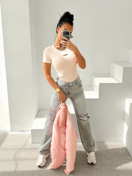 T-shirt Movena Olavoga róż