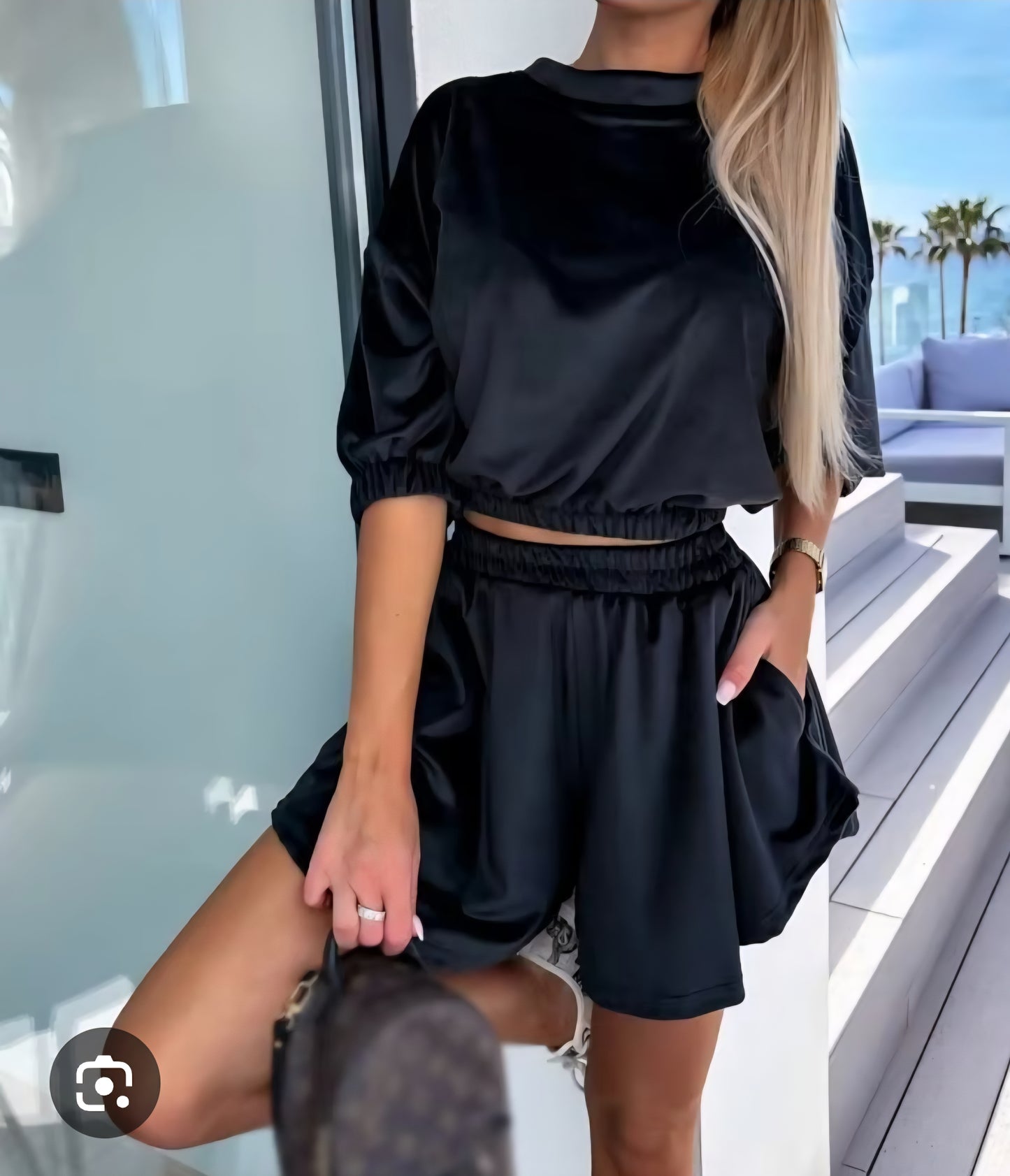 Komplet Soft Glam czerń