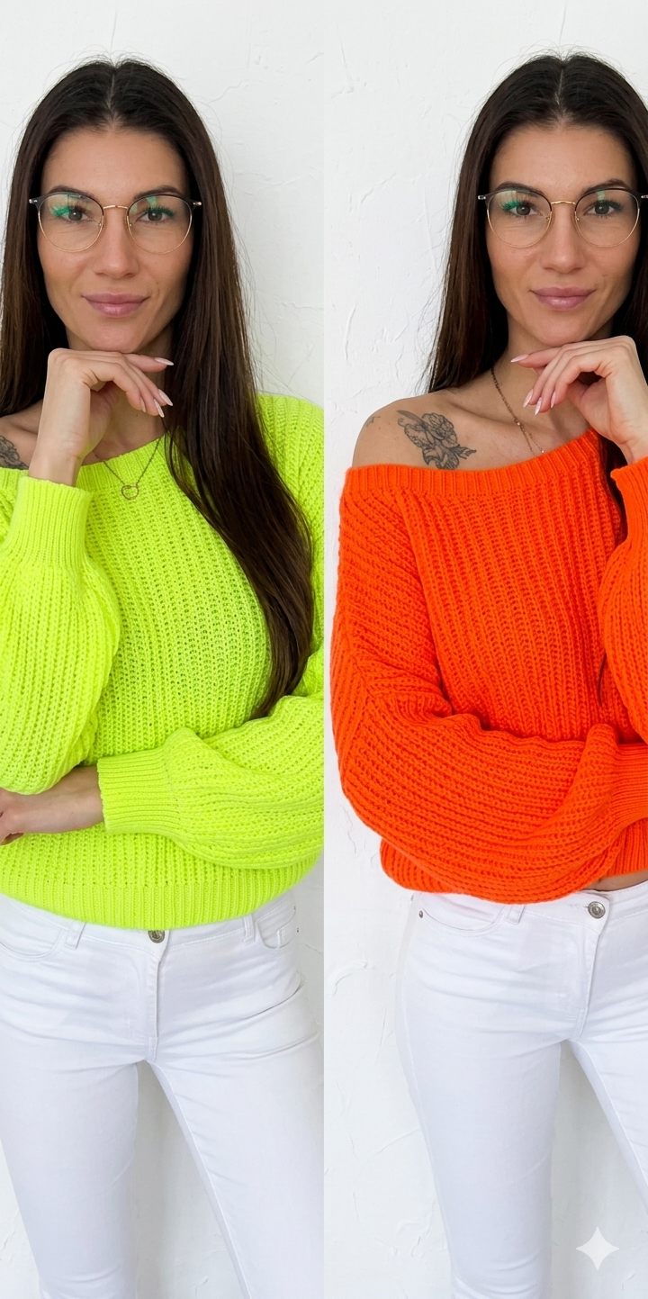 Sweter pleciony