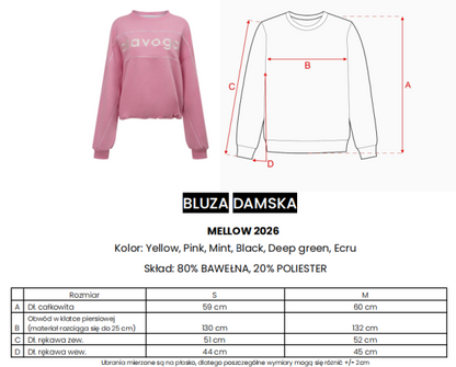 Bluza Mellow Olavoga róż